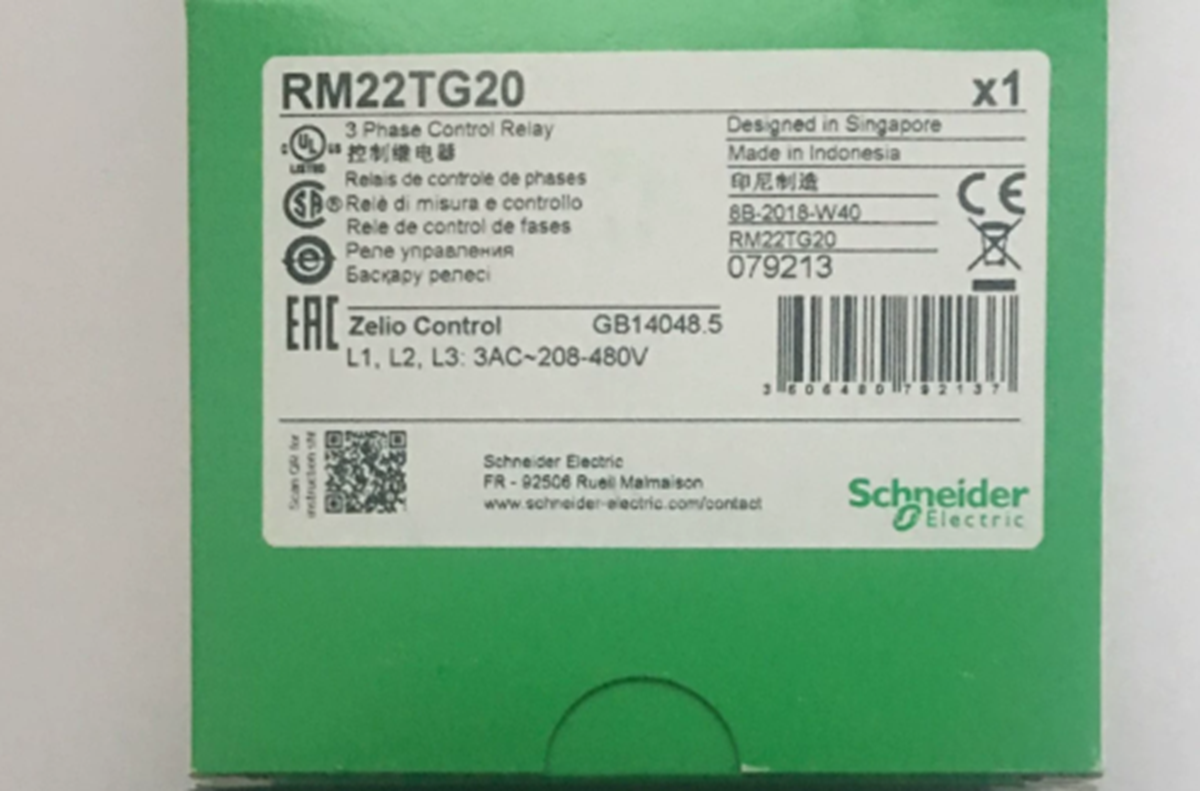 Schneider RM22TG20 Control Relay - SCHNEIDER