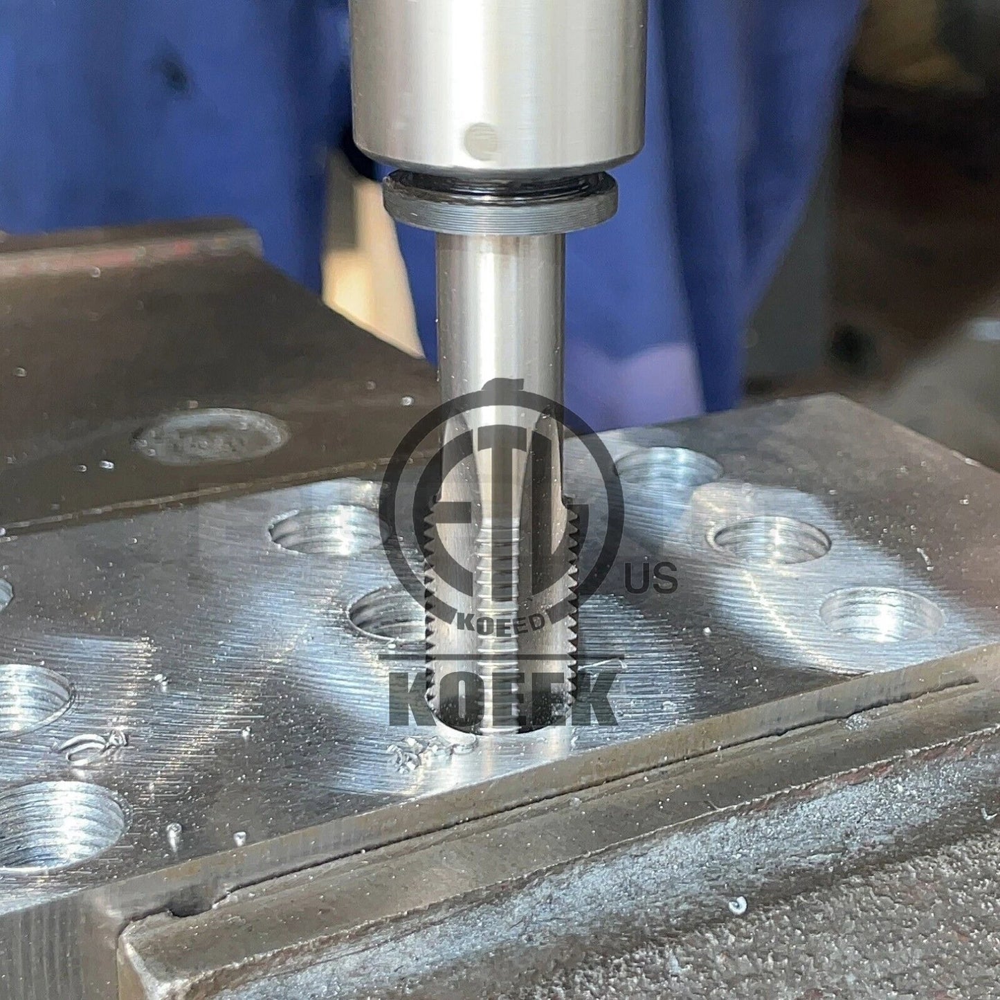 2"-12 UN Thread Tap Right Hand, HSS 2" x 12 UN Straight Fluted Tap