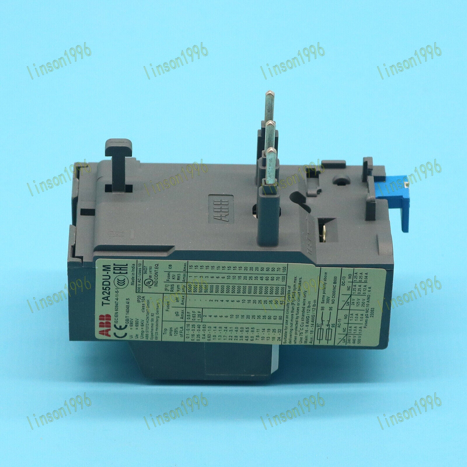 ABB TA25DU-8.5M 1-Phase Overload Relay Spot Stock - ABB