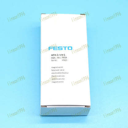 FESTO MFH-3-1/4-S Solenoid Valve, 1/4-Inch, In Stock - FESTO