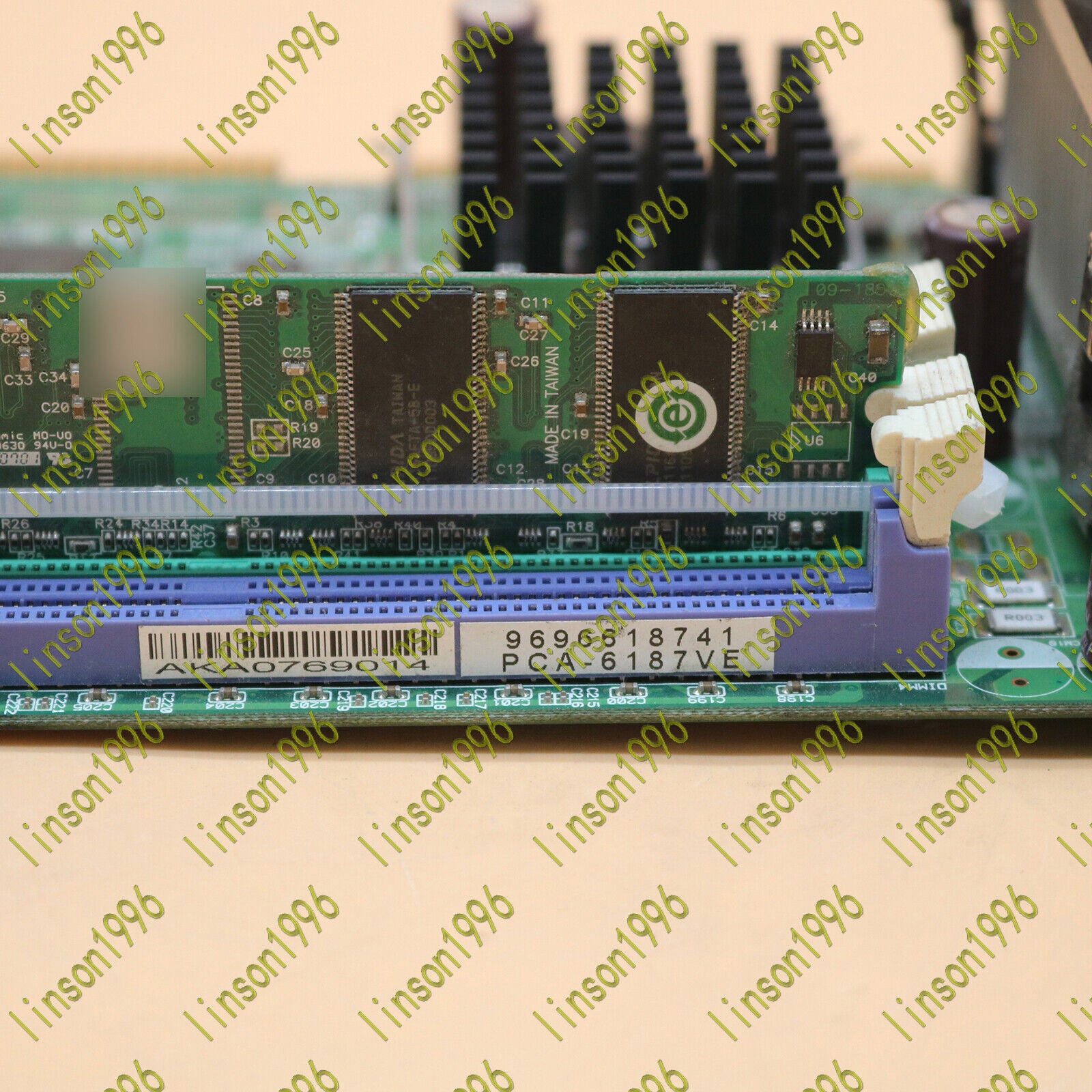 used  Motherboard Advantech PCA-6187VE Rev.A2 PCA-6187 Rev.A2 Tested In OK Advantech