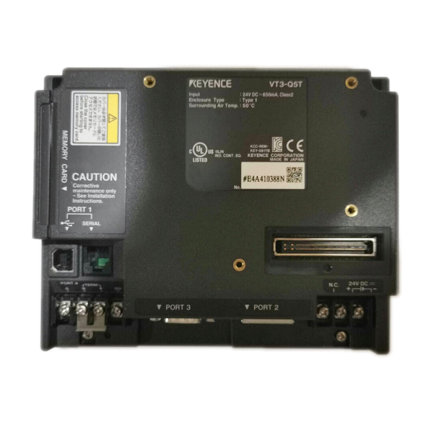 VT3-Q5T Color Operator Interface Touchscreen Control Panel - KEYENCE