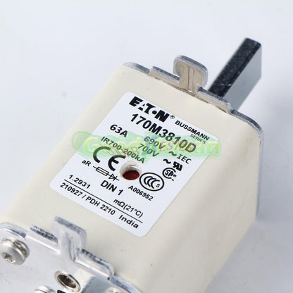 Eaton Bussmann 170M3810D High-Speed Fuse 63A 690V 1Pcs/