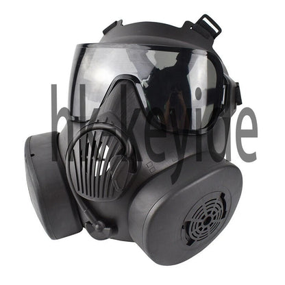 M50 Double Fan Gas Mask Hunting CS Tactical Military Protective Full Face Mask