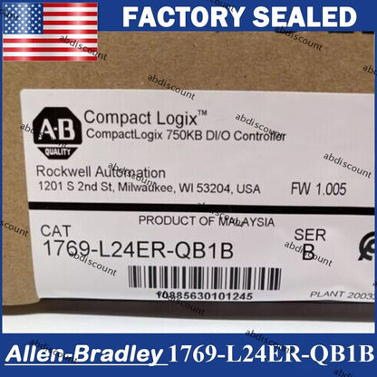 Allen Bradley CompactLogix Controller 1769-L24ER-QB1B - ALLEN BRADLEY