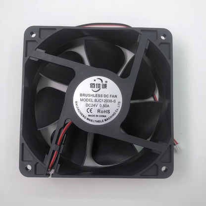 1PCS BJC12038-S 12038 DC24V 0.50A 12CM 2-Pin Inverter Cooling Fan