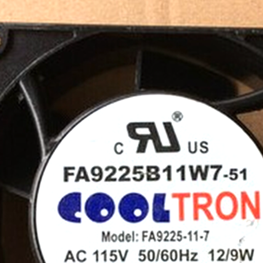 COOLTRON FA9225B11W7-51 AC Cooling Fan AC115V 50/60Hz - COOLTRON