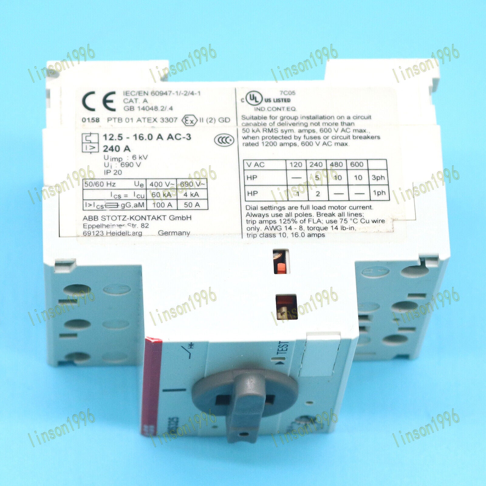 ABB MS325-16 Circuit Breaker Switch - ABB