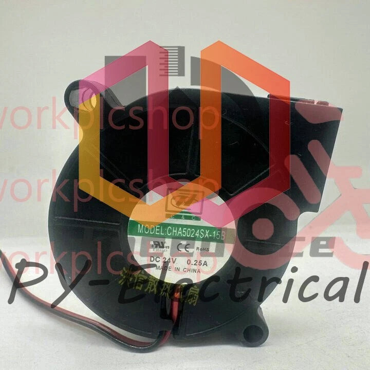 1 PCS C&C Fan CHA5024SX-15B DC24V 0.25A 5cm 2 Wire turbine blower cooling fan