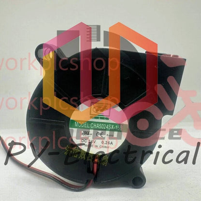 1 PCS C&C Fan CHA5024SX-15B DC24V 0.25A 5cm 2 Wire turbine blower cooling fan