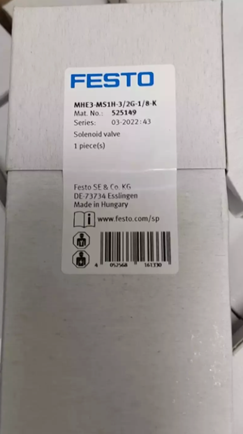 new   Festo MHE3-MS1H-3/2G-1/8-K 525149 Solenoid Individual Air Valve 1PC