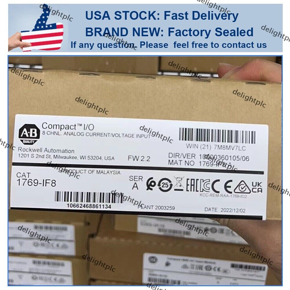 New Factory Sealed Allen-Bradley 1769-IF8 CompactLogix 8 Pt Analog Input Module - KOEED