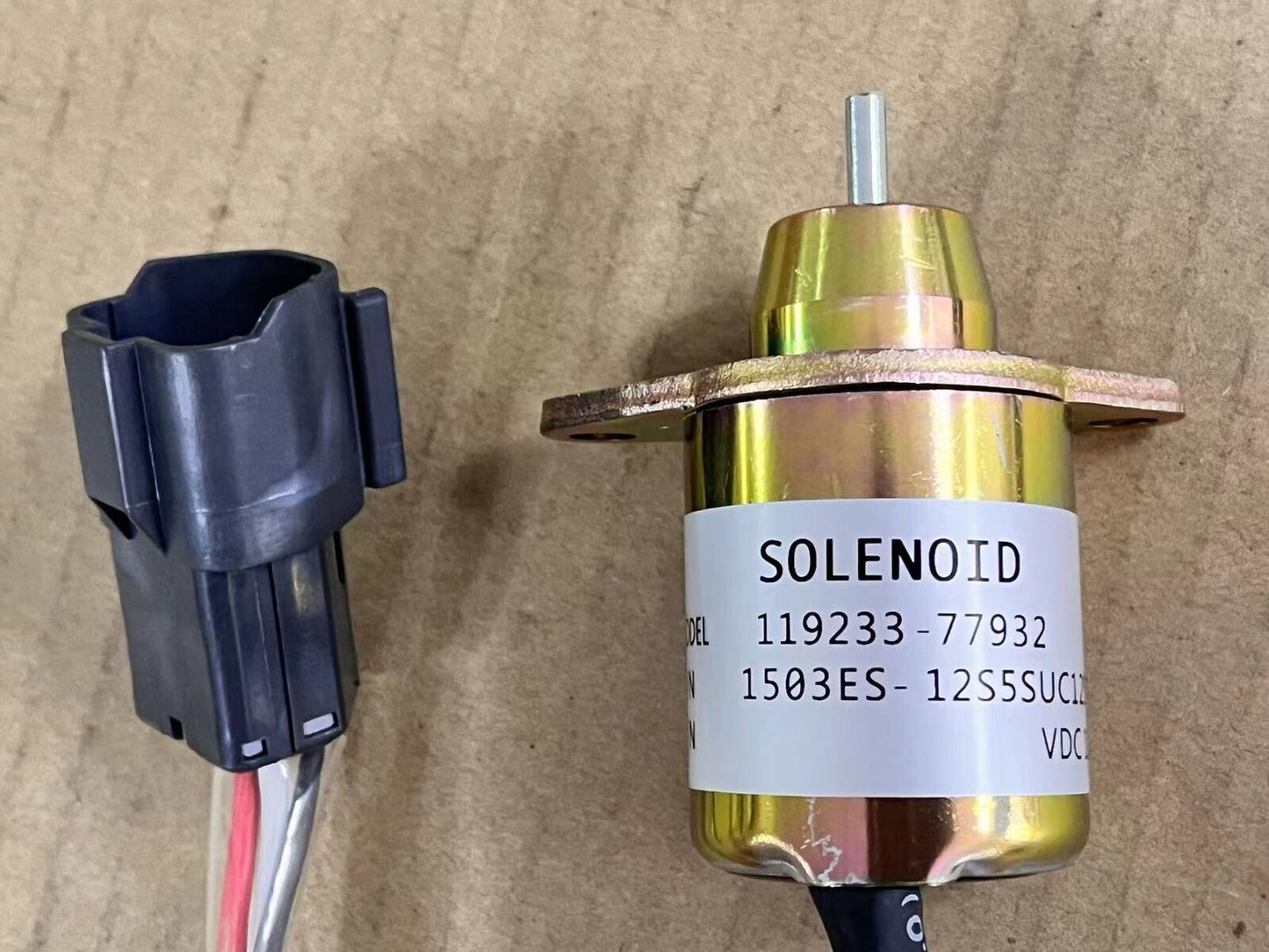 new Fuel Shut Off Stop Solenoid Valve 1503ES-12S5SUC12S 12V for YANMAR Diesel Engine