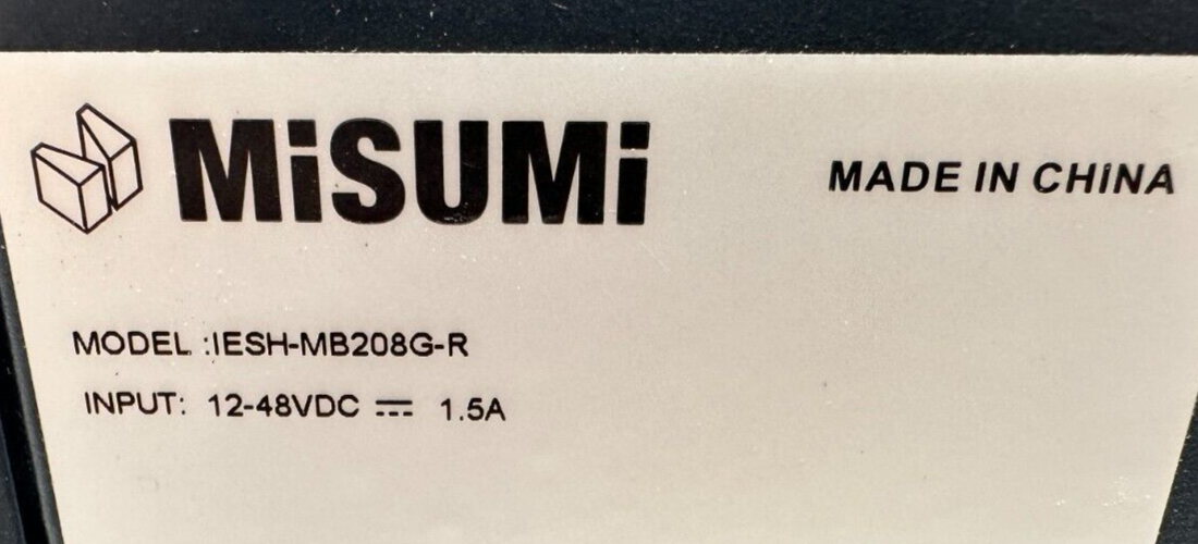 used Misumi IESH-MB208G-R Ethernet Switch - MISUMI