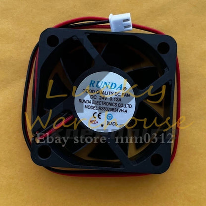 RUNDA RS5020B24VH-A DC24V 0.12A 5020 2-Wire Inverter Cooling Fan
