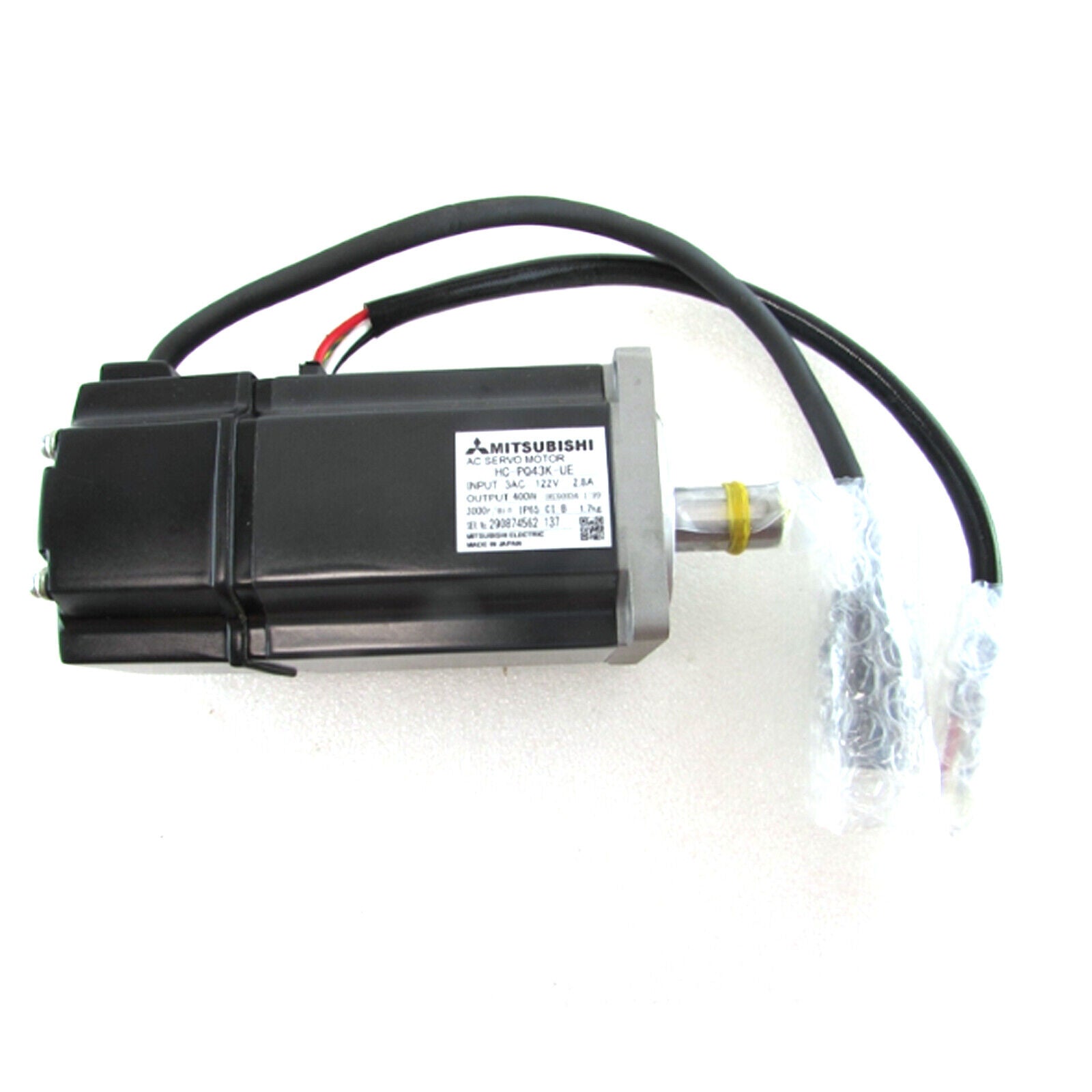 Mitsubishi Servo Motor HC-PQ43K-UE, High-Resolution Encoder, 0.5-2.8 kg·m Torque, 1000RPM, 4-Pole, 60Hz, IP67 - MITSUBISHI