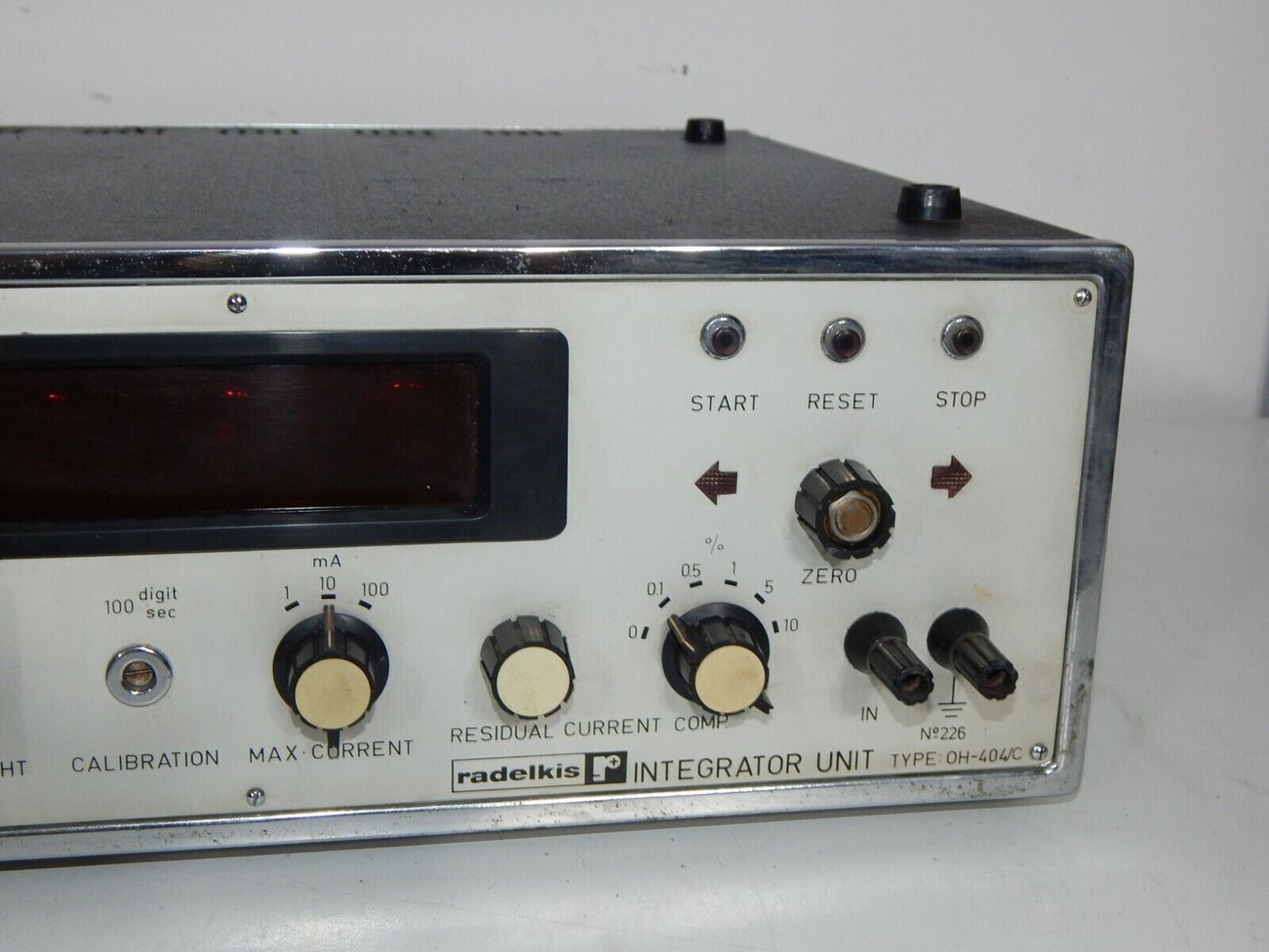 Used Measuring Devices RADELIKS Integrator Unit OH-404/C - NIXIE tube 5x Z560M - RADELIKS