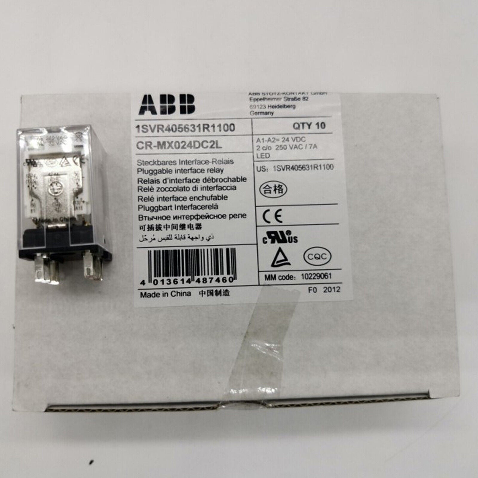 10PC ABB CR-MX024DC2L Relay Module Fast Delivery in Box - ABB