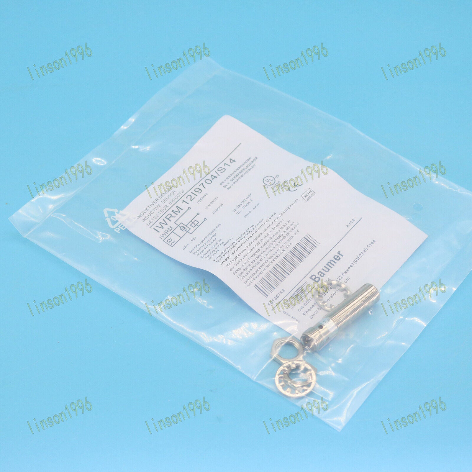 BAUMER IWRM 12I9704/S14 Electric Sensor Output - BAUMER