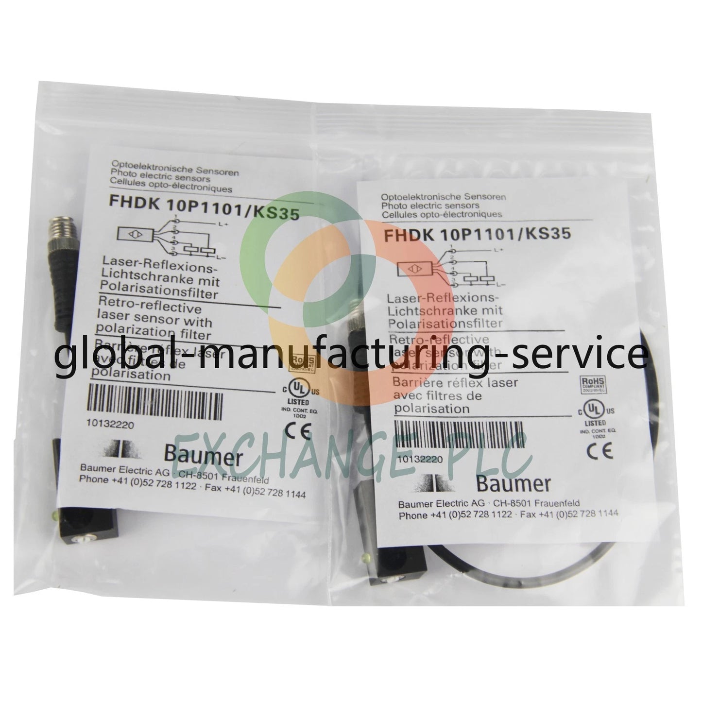 1pc Baumer FHDK 10P1101/KS35 Photoelectric Sensor FHDK10P1101KS35 #su