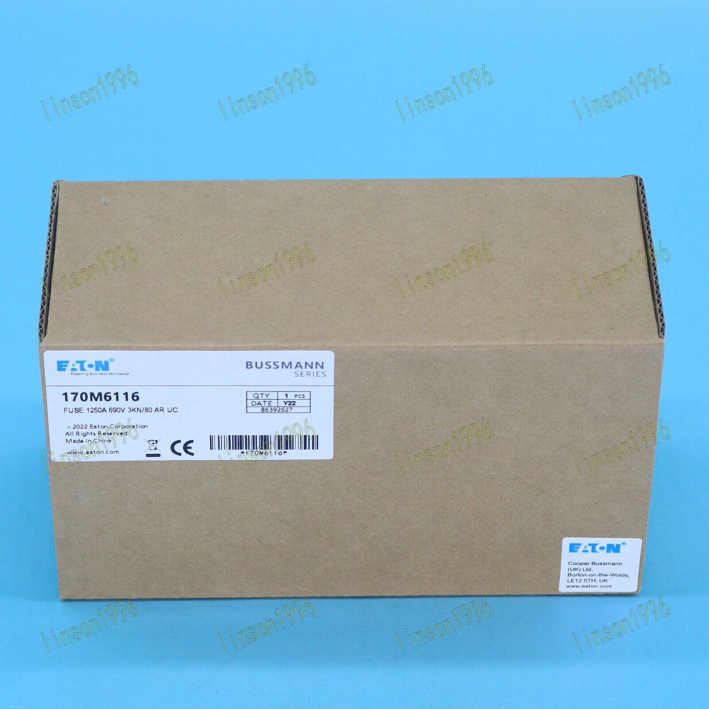 1250A Eaton Bussmann Fuse 170M6116 690V - EATON BUSSMANN