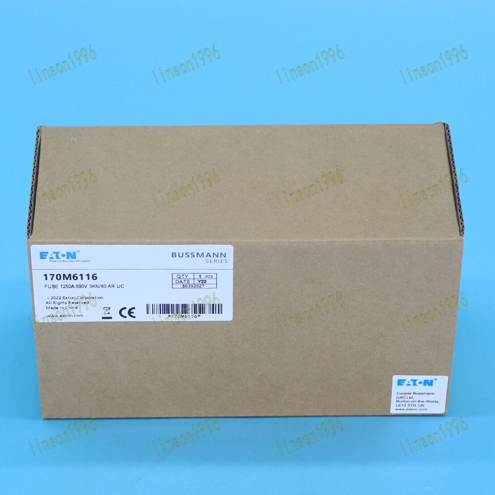 1250A Eaton Bussmann Fuse 170M6116 690V - EATON BUSSMANN