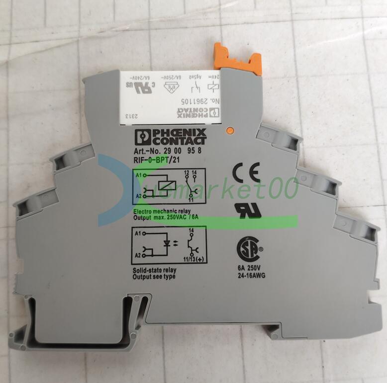 new 5PCS PHOENIX CONTACT NO.2961105 With 2900958 RIF-0-BPT/21 Socket - PHOENIX