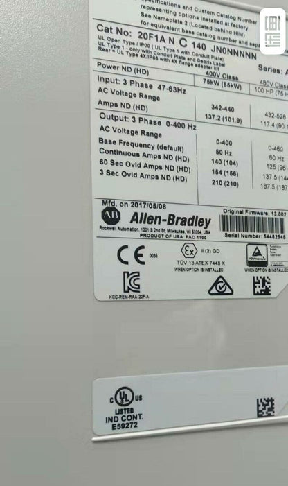 20F1ANC140JN0N PowerFlex753 - POWERFLEX