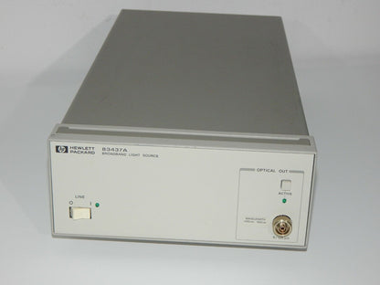 HP 83437A Broadband Light Source 1430nm 1550nm 9/125 μm - HP