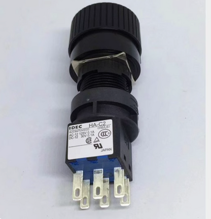 IDECC Rotary Push Button Switch HA-C2 HA1R-2C2VB Wide Pin Connection - IDECC
