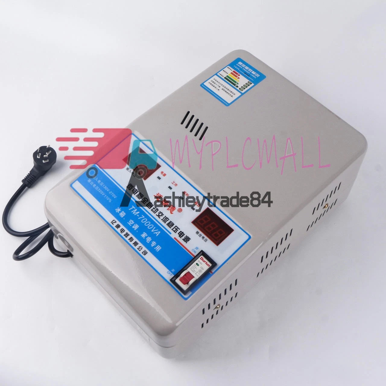 7KW Automatic Voltage Stabilizer AC regulator Power Supply 220V TM-7000VA