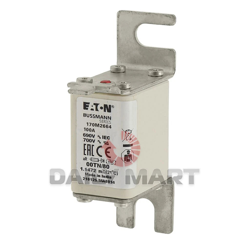 BUSSMANN 170M2664 690V 100A Square Body Fuse