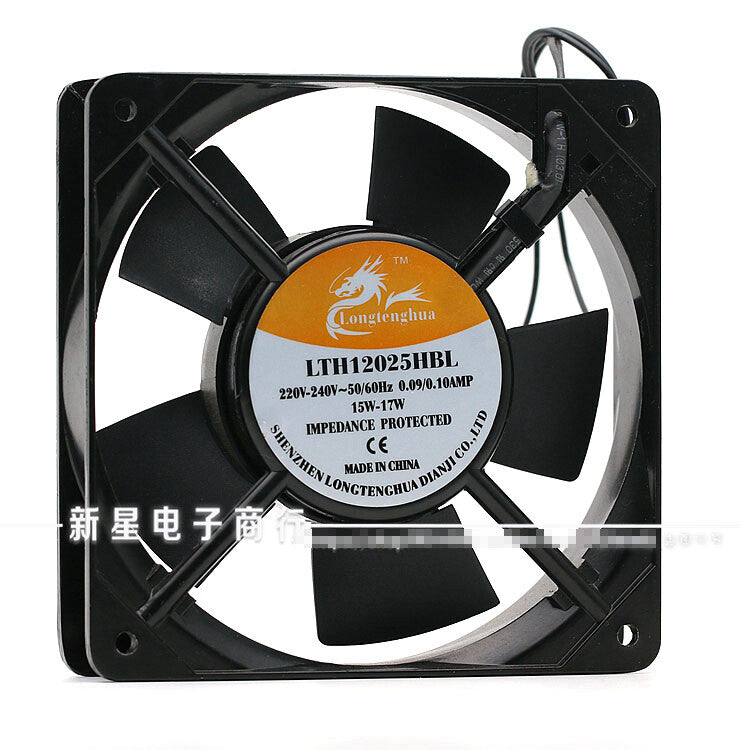 1pcs LTH12025HBL 12025 12CM 220V 15W 0.09A double ball fan