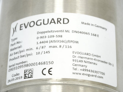 Krones 0-903-109-598 Valve Optimized Title - KRONES