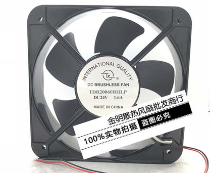 new DC axial fan 20CM TDR20060BHLP DC24V 1.6A cabinet cooling fan
