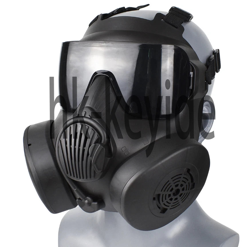 M50 Double Fan Gas Mask Hunting CS Tactical Military Protective Full Face Mask