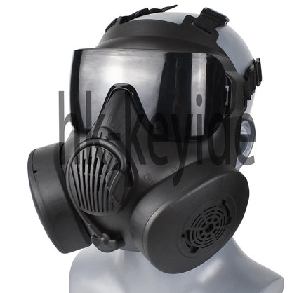 M50 Double Fan Gas Mask Hunting CS Tactical Military Protective Full Face Mask