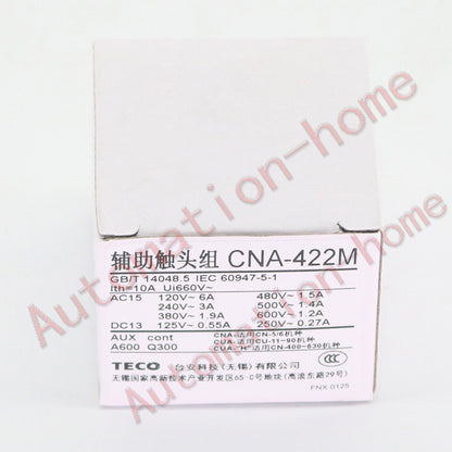 1PC FOR TECO CNA-422M: 10A Auxiliary Contact with 2 Open and 2 Close - TECO