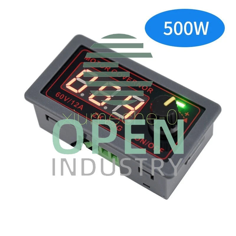 PWM 12A 500W 9-60V DC Motor Speed Governor Controller Switch BMG Digital Display