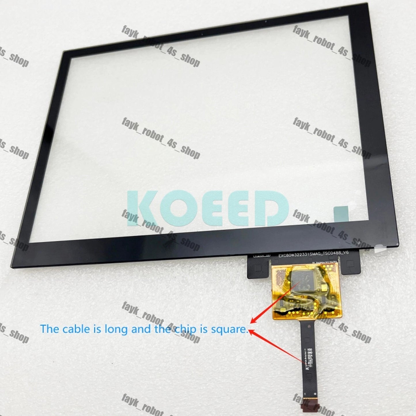 Touch screen panel+tempered glass For ABB DSQC3120 teach pendant in stock