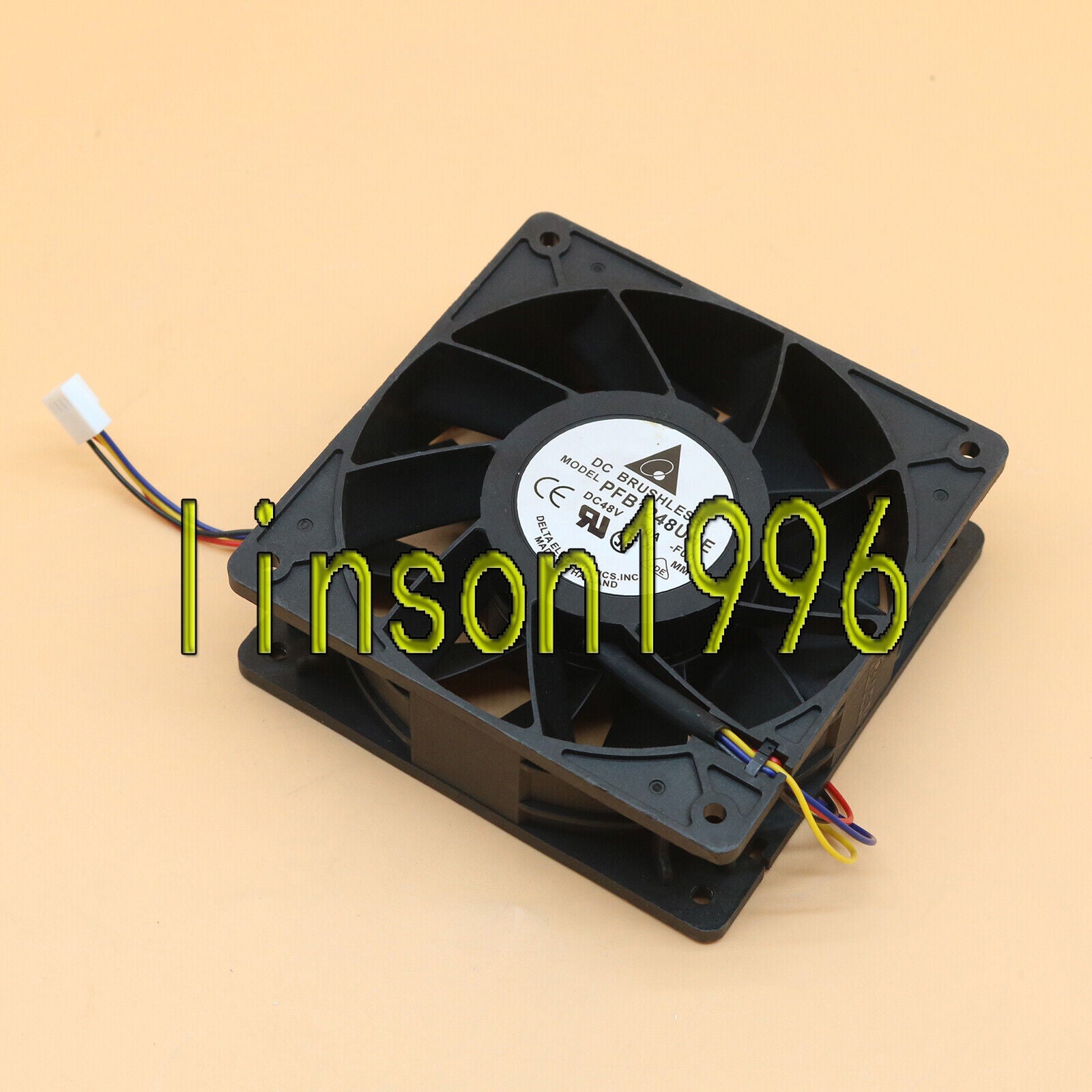 Delta Electronics PFB1248UHE 4Pin DC Brushless Cooling Fan - DELTA ELECTRONICS