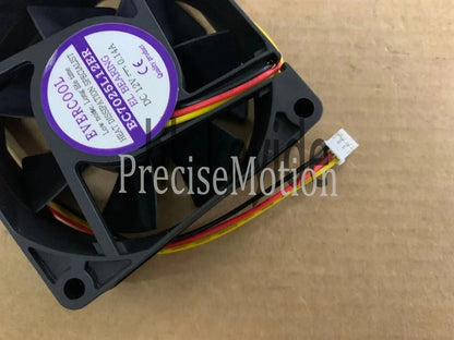 1PCS EVERCOOL EC7025L12ER 7cm 7025 12V 0.14A 3-wire cooling fan
