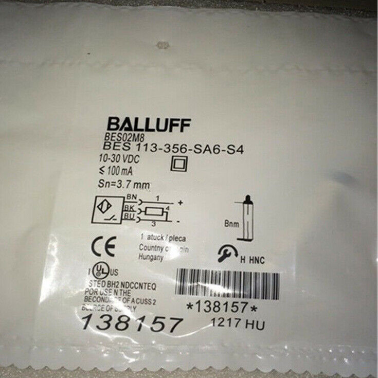 BALLUFF BES 113-356-SA6-S4 Proximity Switch - BALLUFF