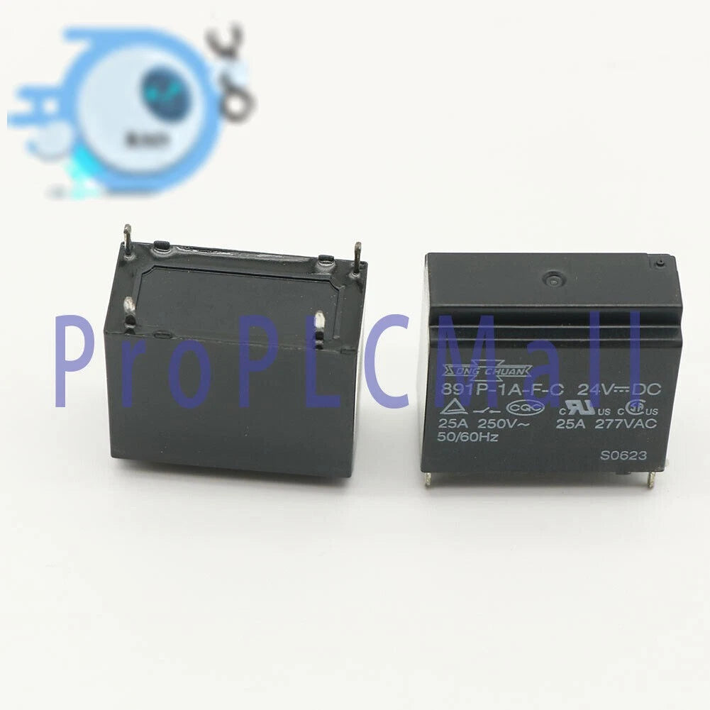 10PCS SONG CHUAN 891P-1A-F-C 24VDC Power Relay 4Pin 25A 250V~