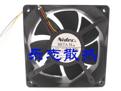 Nidec D12E-24PM 12038 24V 0.20A 12CM 3-Wire Inverter Cooling Fan