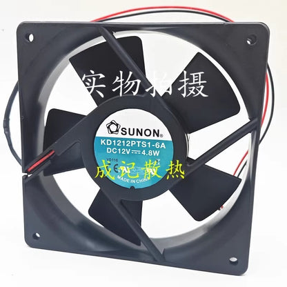 SUNON KD1212PTS1-6A 12025 DC12V 4.8W 120*25MM 2-Wire Inverter Cooling Fan