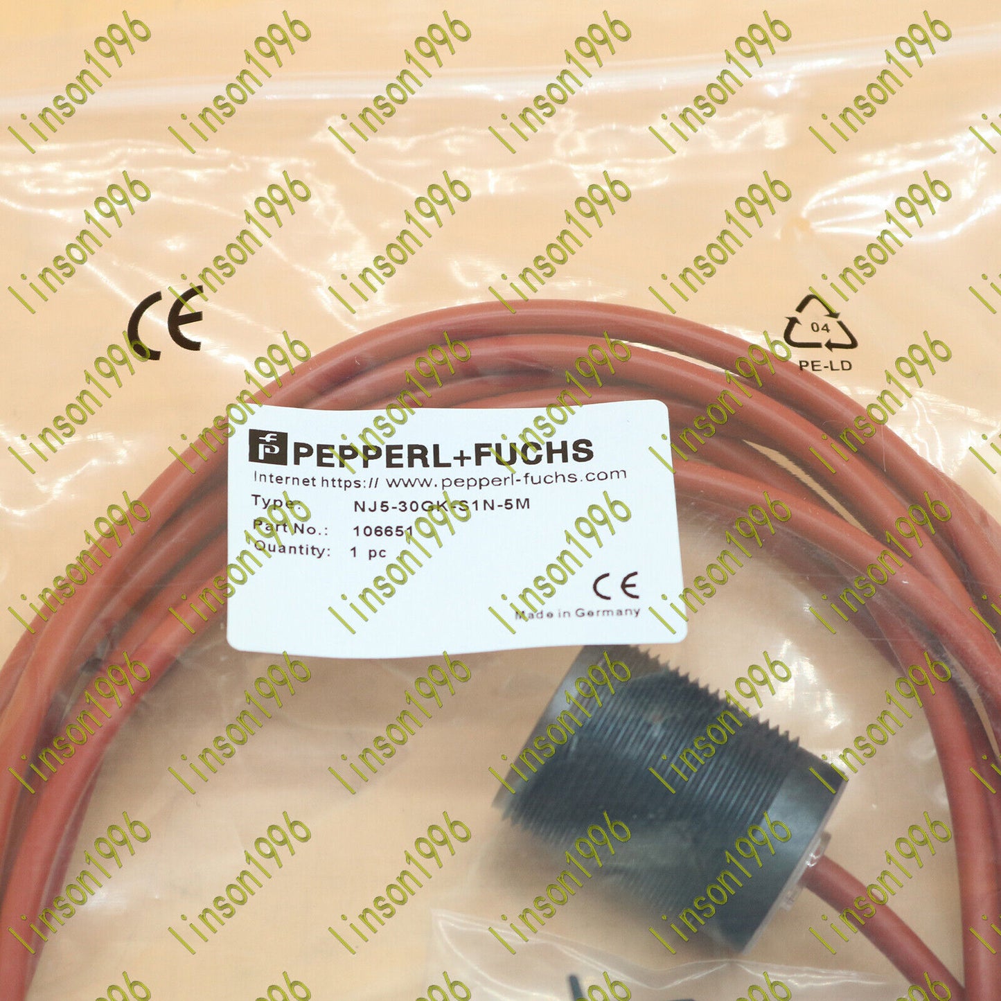 1PC Pepperl+Fuchs NJ5-30GK-S1N-5M Proximity Switch - PEPPERL+FUCHS