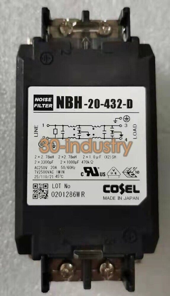 1PCS NEW NBH-20-432-D Power Line Filter for Electrical Applications - koeed