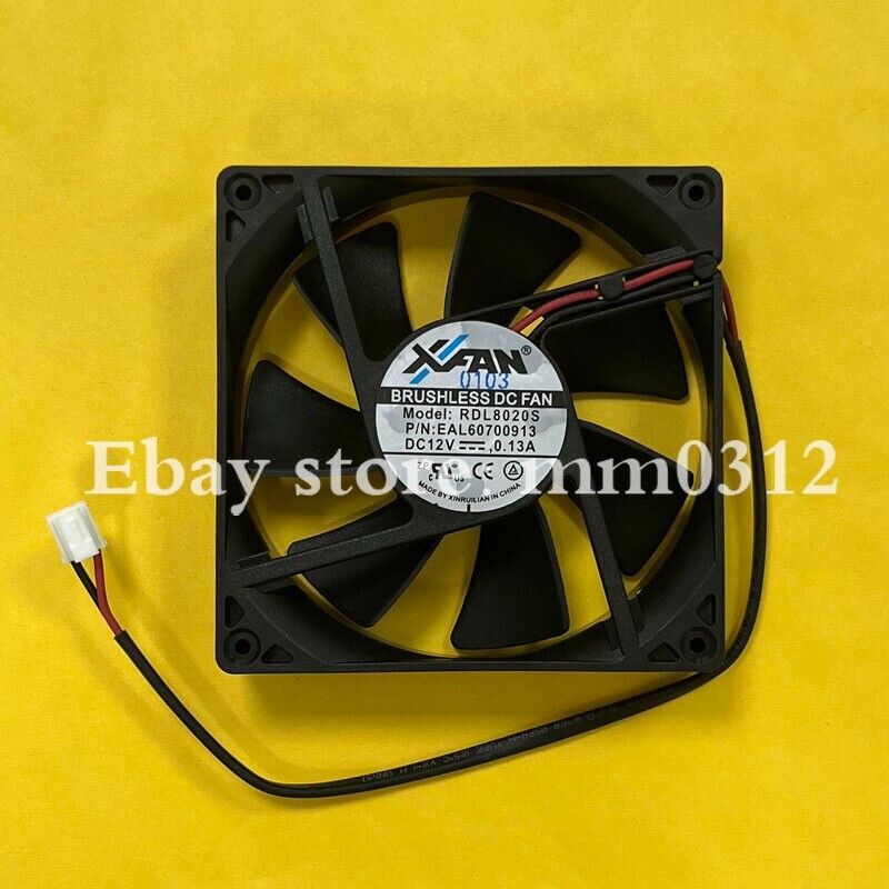 new XINRUILIAN RDL8020S DC12V 0.13A 8020 2-wire silent cooling fan