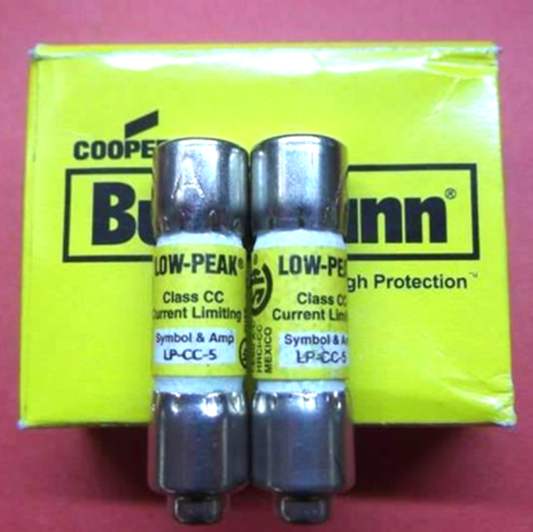 10 Piece BUSSMANN LP-CC-5 Time Delay Fuse - BUSSMANN